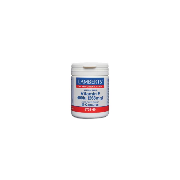 LAMBERTS Natural Form Vitamin E 400iu 60caps
