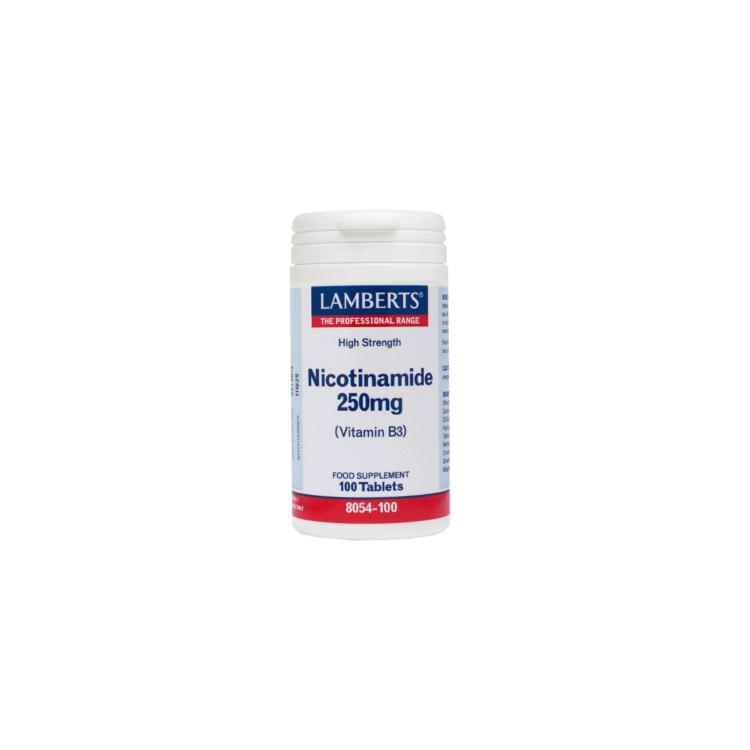LAMBERTS Nicotinamide 250mg (Vitamin B3) 100tabs