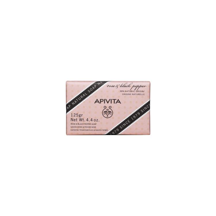 APIVITA Natural Soap Rose & Black Pepper 125gr