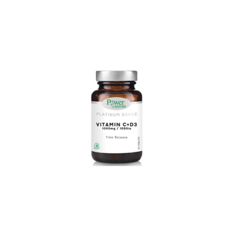 POWER HEALTH POWER OF NATURE Platinum Range Vitamin C + D3 30tabs