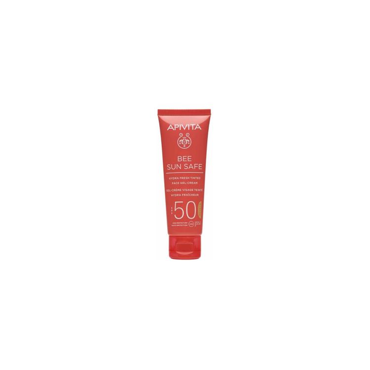 APIVITA Bee Sun Safe Hydra Fresh Face Gel Cream SPF50 Tinted 50ml