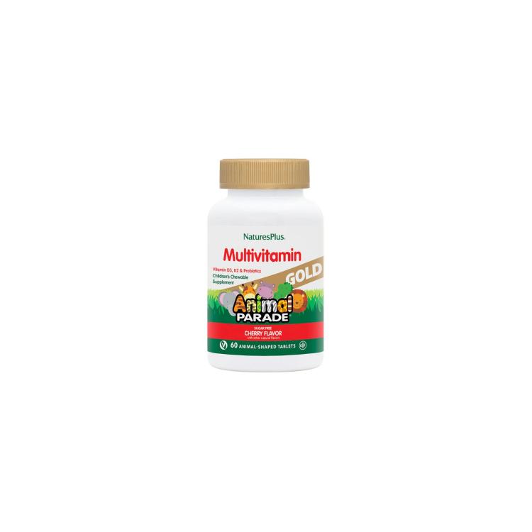 NATURES PLUS Animal Parade Multivitamin Gold Κεράσι 60nuggets