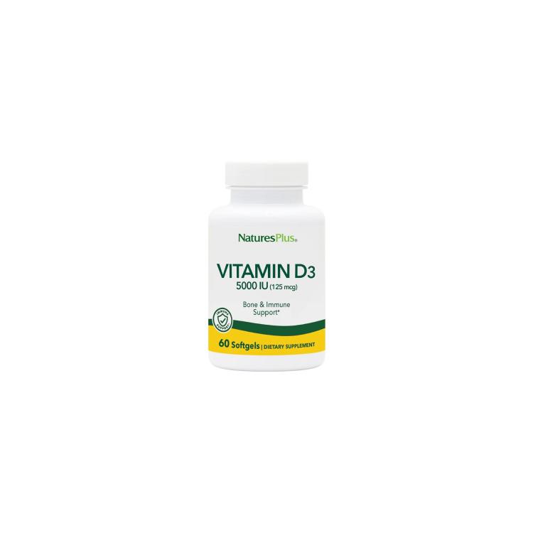 NATURES PLUS Vitamin D3 5000iu 60softgels