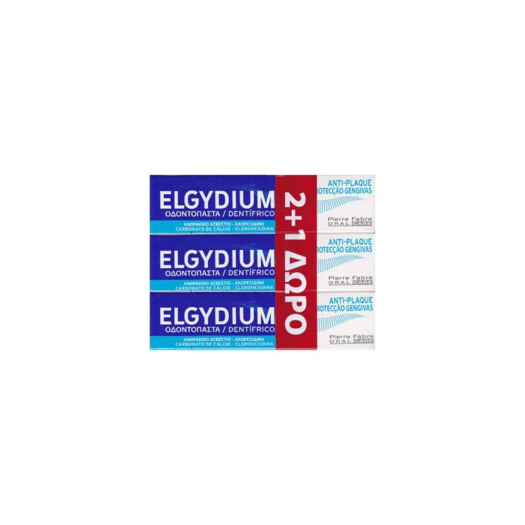 ELGYDIUM Antiplaque Οδοντόκρεμα 100ml x 3pcs