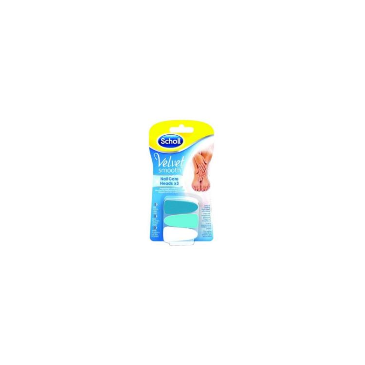 SCHOLL Velvet Smooth Nail Care Heads 3pcs