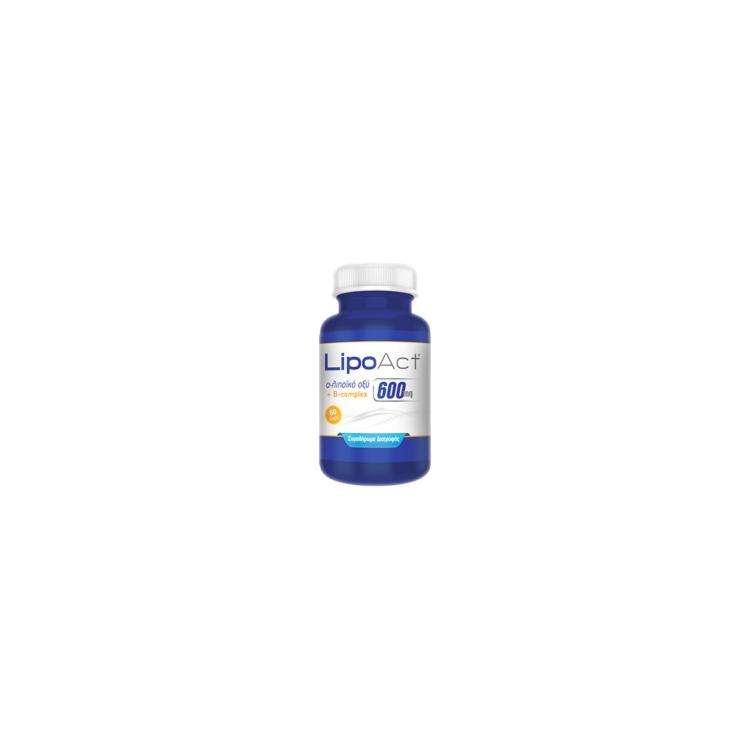 MAXIHEAL LipoAct Α-λιποϊκό Οξύ & B-complex 600mg 60caps
