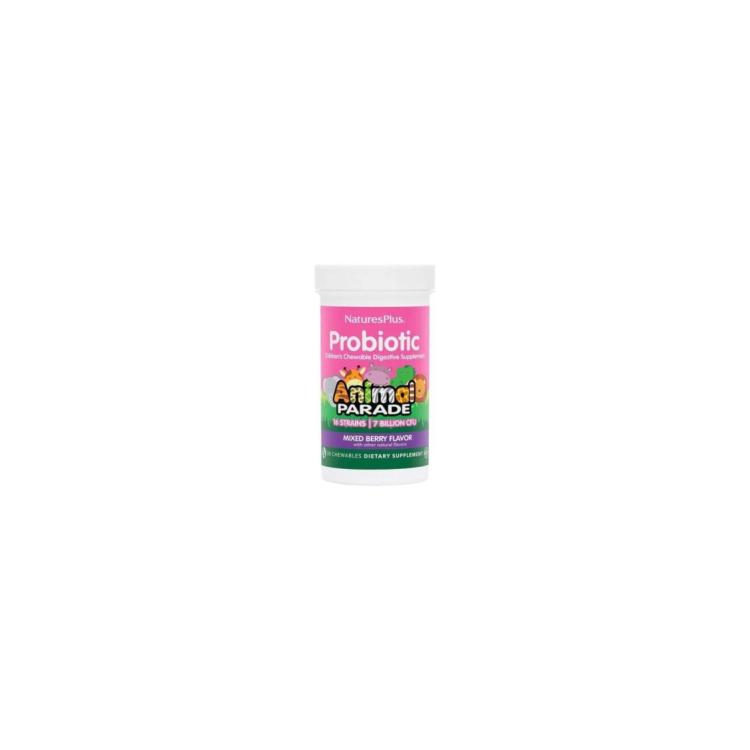 NATURE'S PLUS Animal Parade Probiotic Digestive Supplement Mixed Berry 30nuggets