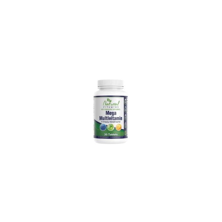 NATURAL VITAMINS Mega Multivitamin 30tabs