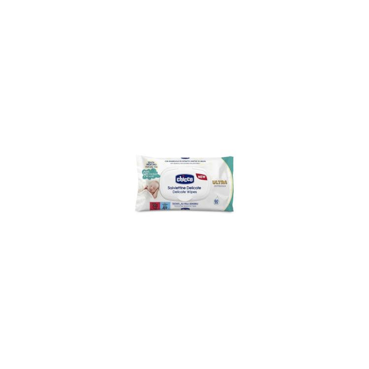 CHICCO Ulta Soft & Pure Delicate Wipes 60pcs