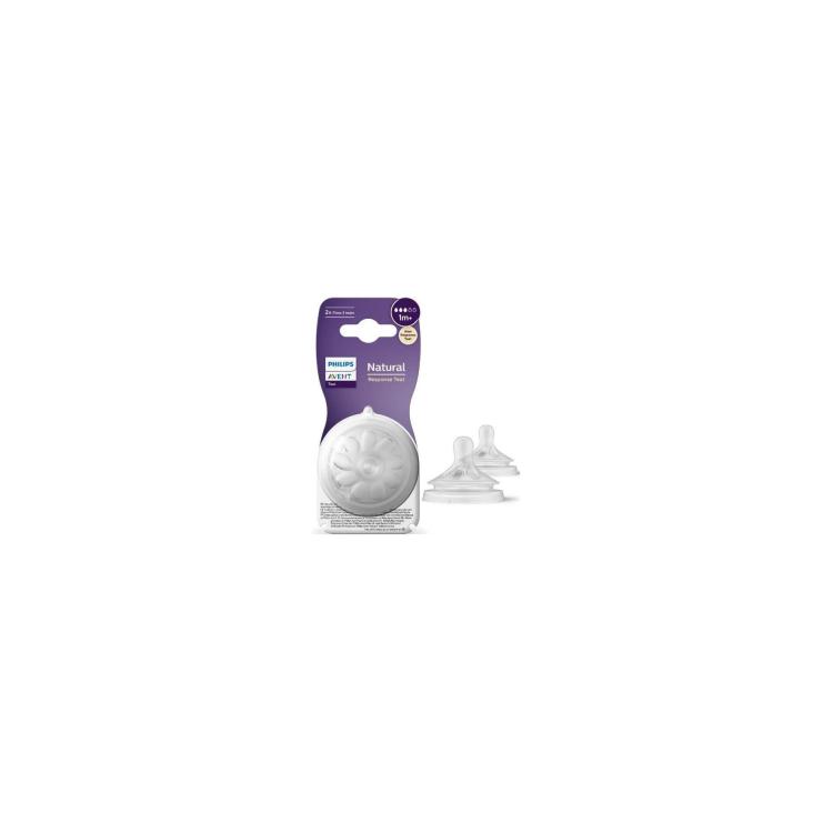 PHILIPS Avent Θηλές Σιλικόνης Natural Response Ροή 3 1m+ 2pcs