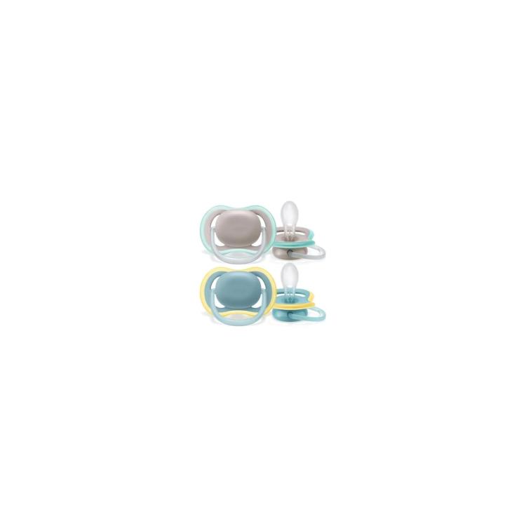 PHILIPS Avent Ultra Air SCF349-01 Ορθοδοντική Πιπίλα Σιλικόνης 18m+ 2pcs