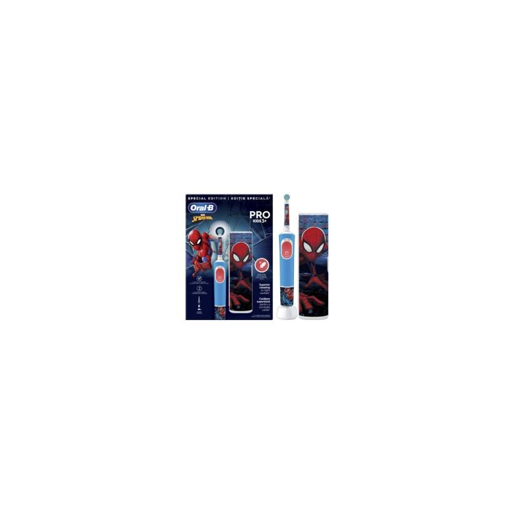 ORAL-B Vitality Pro Kids Spiderman Ηλεκτρική Οδοντόβουρτσα 3 Ετών+ με Θήκη Ταξιδιού 1pcs