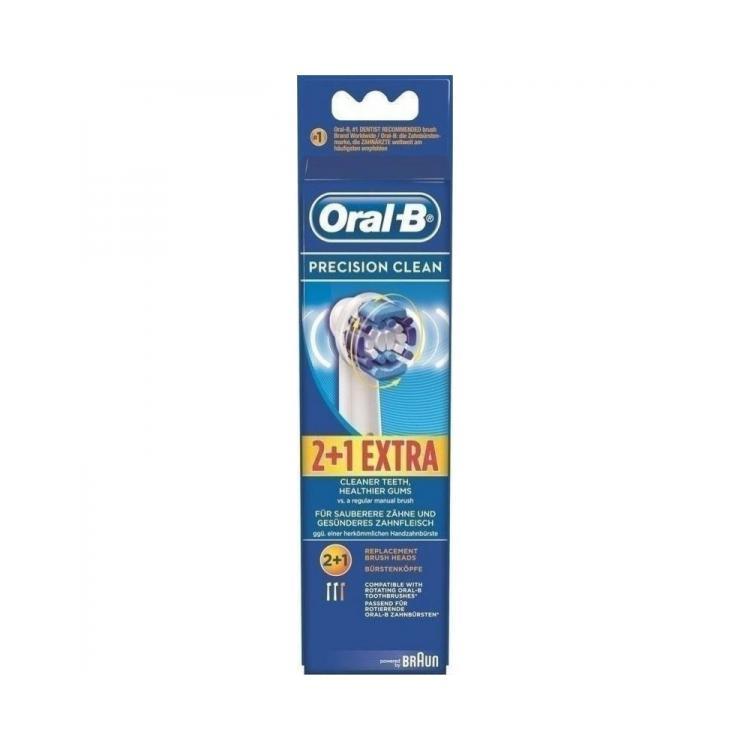 ORAL-B Precision Clean Ανταλλακτικές Κεφαλές 2+1 Δώρο 3pcs