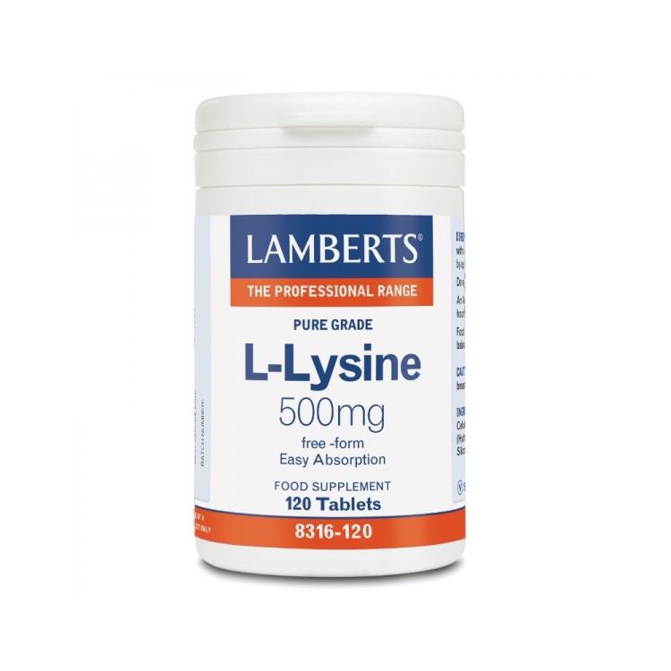LAMBERTS L-Lysine 500mg 120tabs