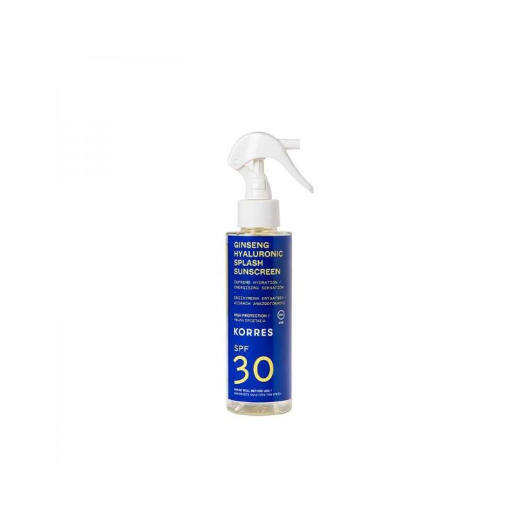 KORRES Ginseng Hyaluronic Splash Sunscreen SPF30 150ml