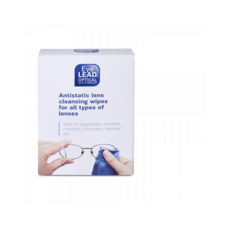 EYELEAD Antistatic Lens Cleansing Wipes for All Types of Lenses 10pcs