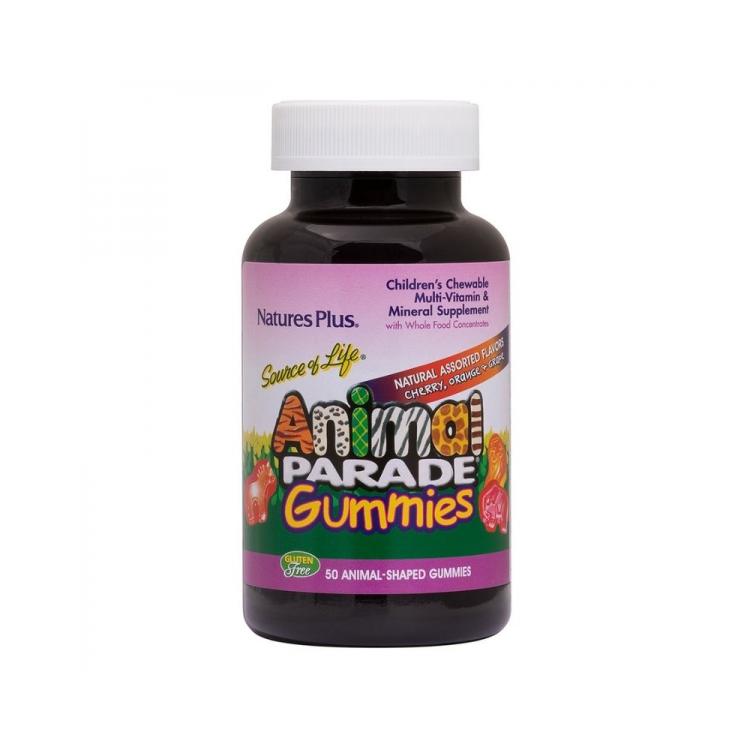 NATURE'S PLUS Animal Parade Gummies Assorted Flavors 50nuggets