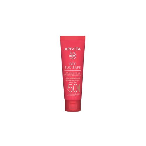 apivita-bee-sun-safe-anti-spot-&-anti-age-defense-tinted-face-cream-spf50-50ml-5201279080198