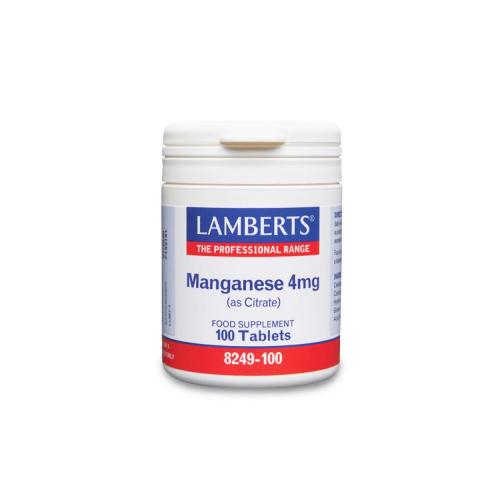 lamberts-manganese-4mg-(as Citrate)-100tabs-5055148412821