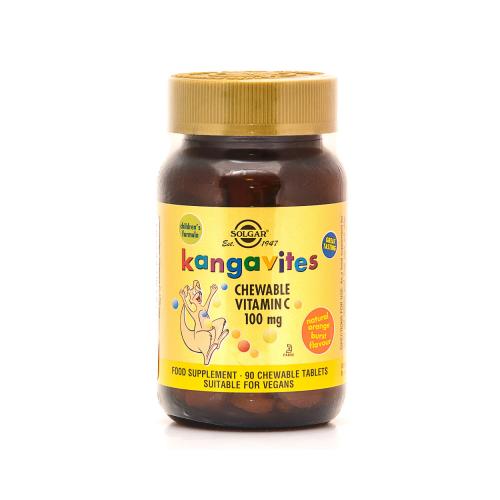 solgar-kangavites-vitamin-c-100mg-90nuggets-portokali-033984028043