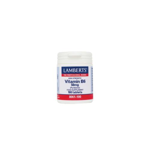 LAMBERTS Vitamin Β6 50mg (Pyridoxine) 100tabs