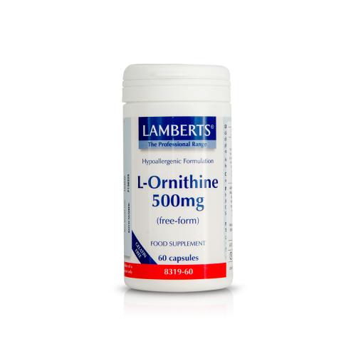 lamberts-l-ornithine-500mg-60tabs-5055148403195