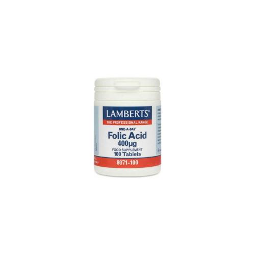 LAMBERTS Folic Acid 400μg 100tabs