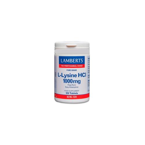 LAMBERTS L-Lysine HCL 1000mg 120tabs