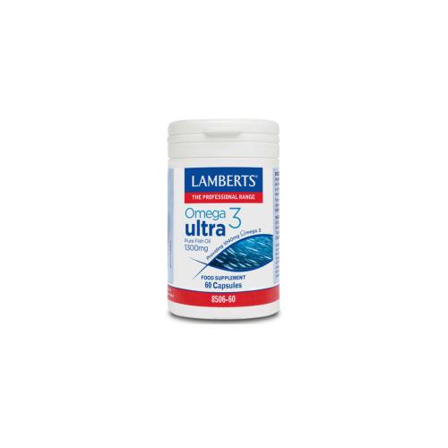 LAMBERTS Omega 3 Ultra Pure Fish Oil 1300mg 60caps
