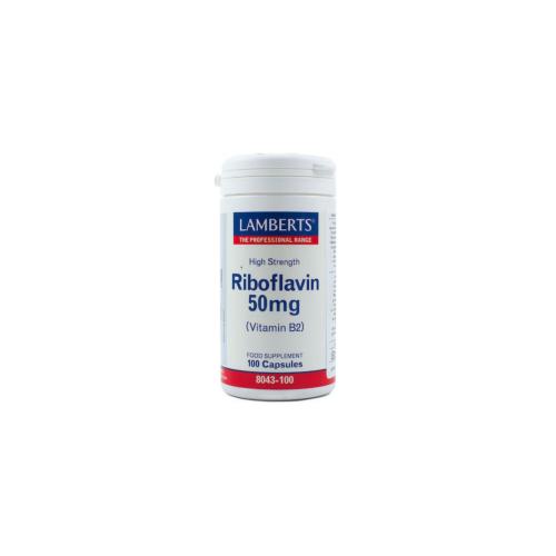 LAMBERTS Riboflavin (Vitamin B2) 50mg 100caps