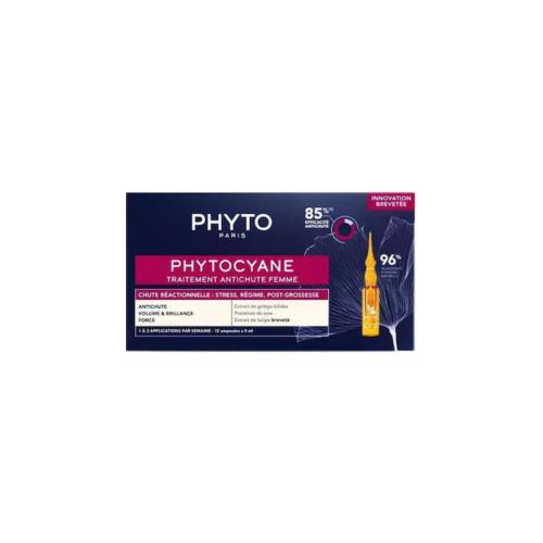 PHYTO Phytocyane Traitement Anti-Chute Αμπούλες Μαλλιών κατά της Τριχόπτωσης για Γυναίκες 5ml x 12pcs