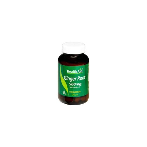 HEALTH AID Ginger Root 560mg 60tabs