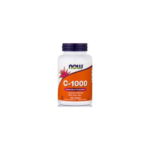NOW FOODS Vitamin C 1000mg Antioxidant Protection Sustained Release With Rose Hips 100tabs