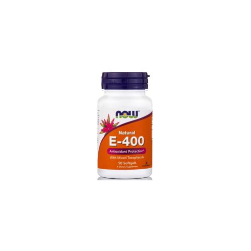 NOW FOODS Vitamin E 400IU Antioxidant Protection With Mixed Tocopherols 50softgels