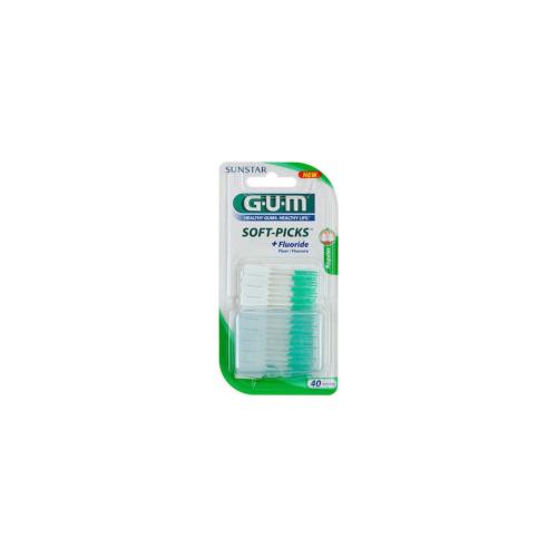 GUM 632 Soft Picks Fluoride Regular Μεσοδόντιες Οδοντογλυφίδες 40pcs