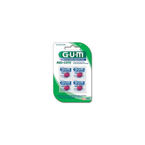 GUM 824 Red-Cote Disclosing Tablets 12tabs