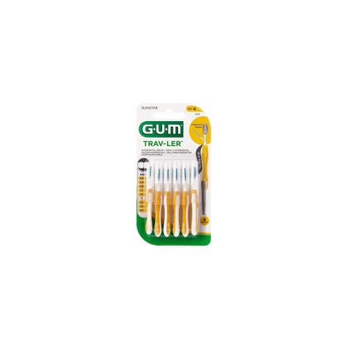 GUM Trav-ler Μεσοδόντια Βουρτσάκια 1.3mm Κίτρινο 6pcs