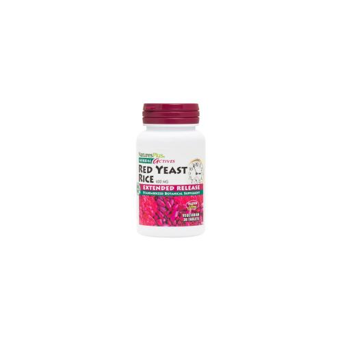 NATURES PLUS Herbal Actives Red Yeast Rice 600mg Extended Release 30vegicaps