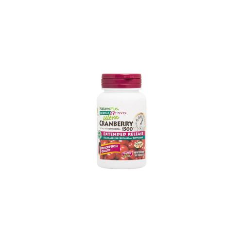 NATURES PLUS Herbal Actives Ultra Cranberry 1500mg Extended Release 30tabs