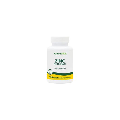 NATURES PLUS Zinc Picolinate with B6 120tabs