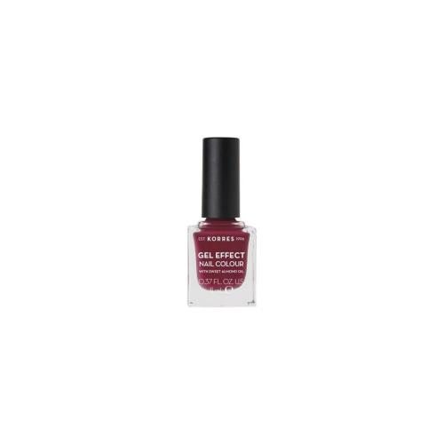 KORRES Gel Effect Nail Colour 74 Berry Addict 11ml