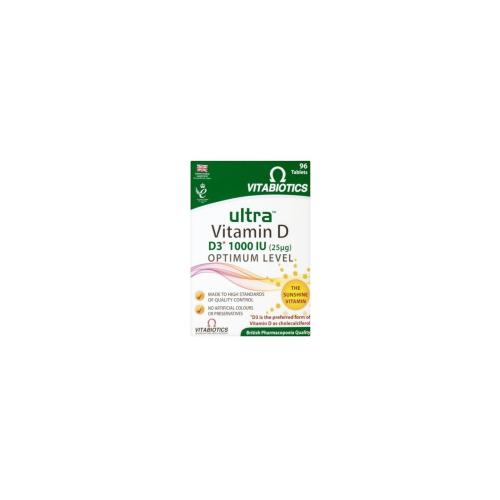 VITABIOTICS Ultra Vitamin D3 1000iu 96tabs
