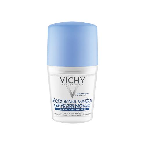 VICHY 48h Mineral Deodorant Roll-On Κατά της Κακοσμίας Χωρίς Άλατα Αλουμινίου 50ml