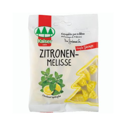 KAISER 1889 Zitronenmelisse - Μελισσόχορτο & 13 Βότανα Καραμέλες για το Βήχα & τον Ερεθισμένο Λαιμό 60gr