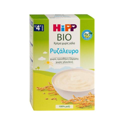 HIPP Βρεφική Κρέμα Bio Ρυζάλευρο 4m+ 200gr