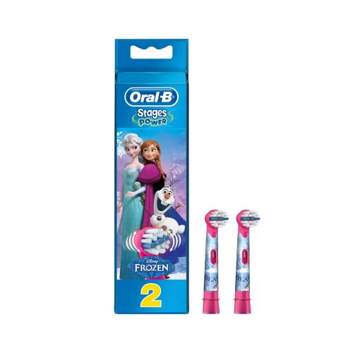 ORAL-B Stages Power Ανταλλακτικό Για Ηλεκτρική Οδοντόβουρτσα Σε Χρώμα Frozen (Ρόζ) 3+ χρονών 2pcs