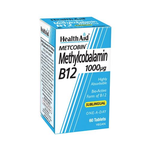 HEALTH AID Methylcobalamin Metcobin B12 1000mg 60tabs