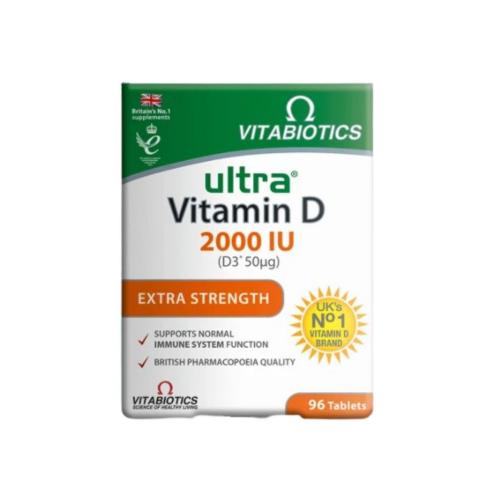 VITABIOTICS Ultra Vitamin D 2000 IU D3 50mg 96tabs