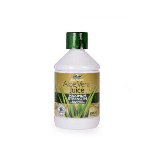 OPTIMA NATURALS Bio-Active Aloe Vera Juice Maximum Strength Original 500ml