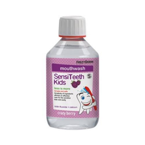 FREZYDERM Στοματικό Διάλυμα SensiTeeth 250ml με Γεύση Crazy Berry για 3+ χρονών